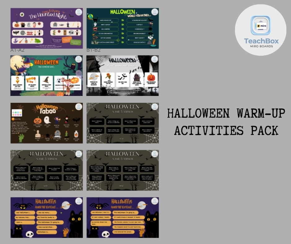Product image - HALLOWEEN WARM-UP ACTIVITIES PACK