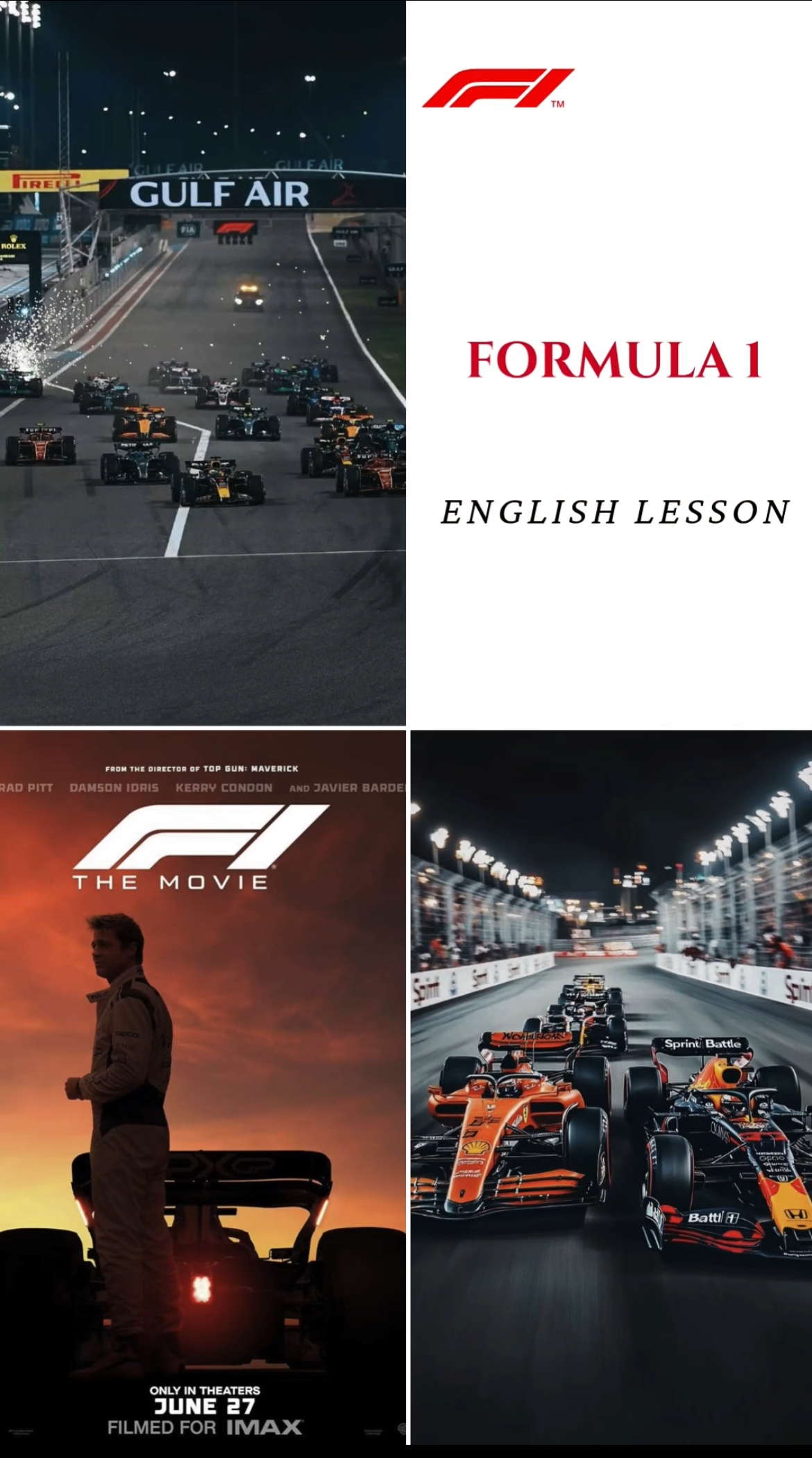 Product image - Formula 1 lesson 