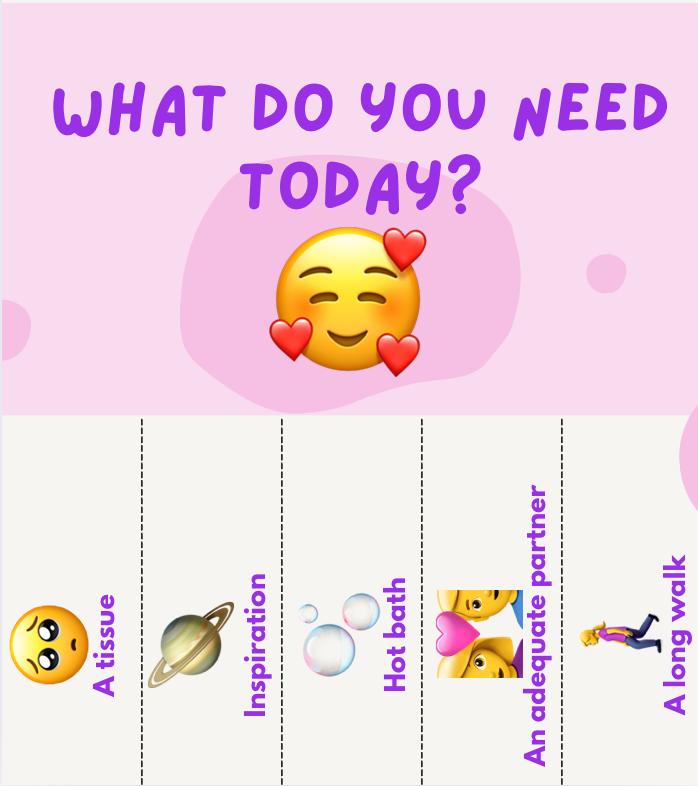 Product image - Speaking activity - What do you need today? 