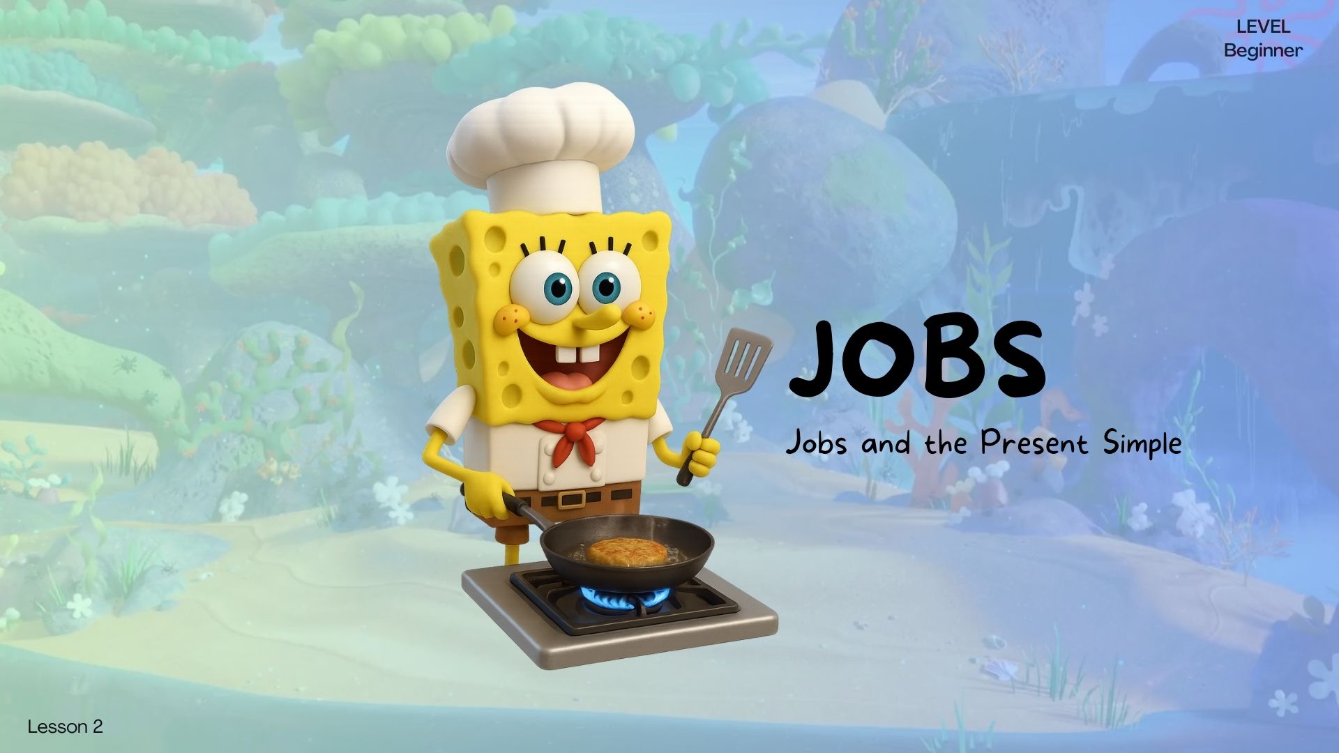Product image -  Jobs + The Present Simple